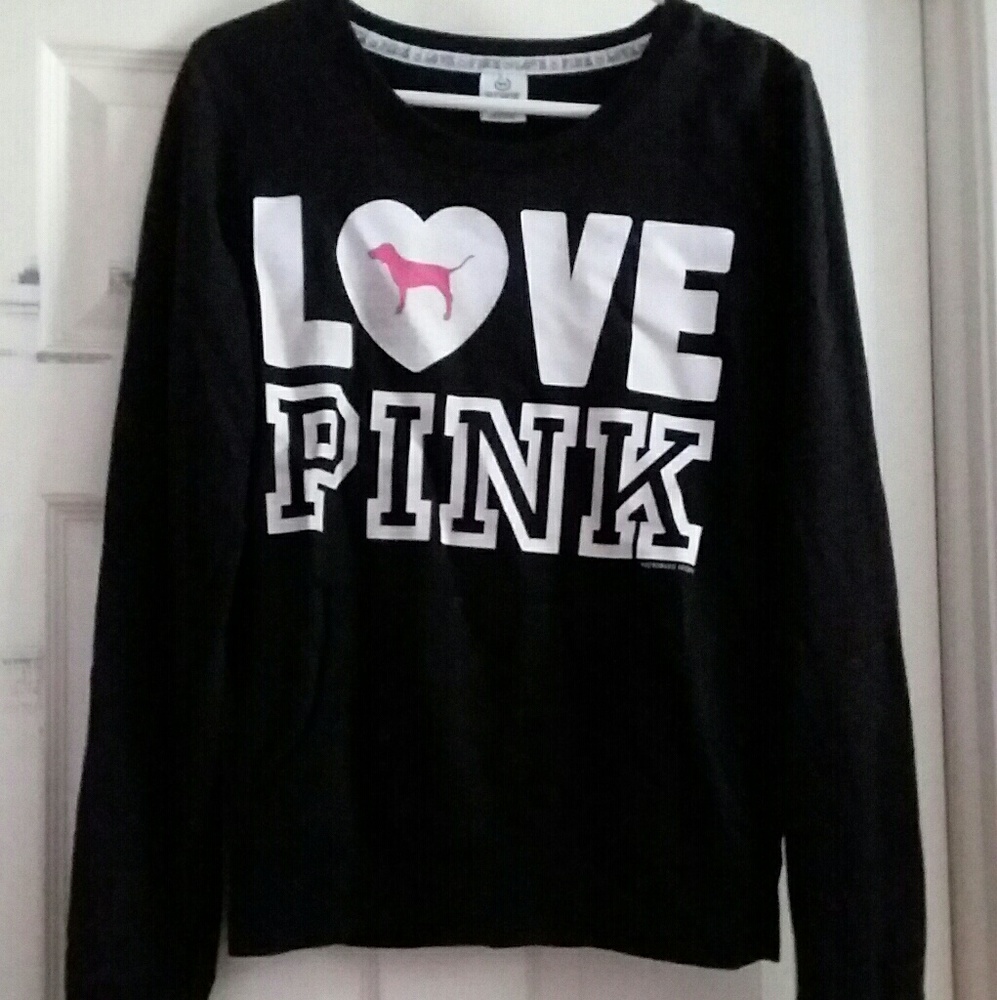 Pullover PINK Sweatshirt Black
